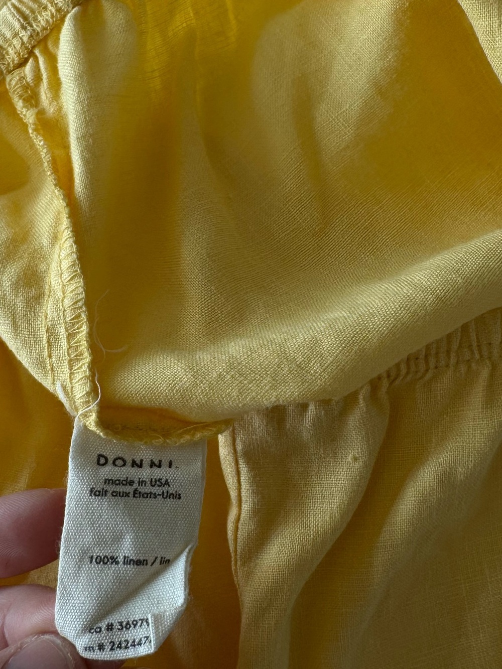 DONNI. Linen Simple Pant - Picture 7 of 12